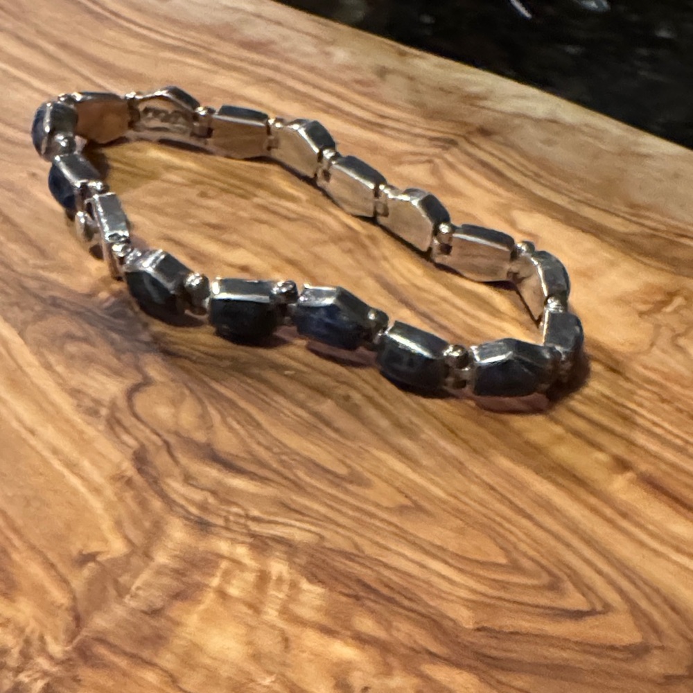 Lapis and Sterling Silver Bracelet